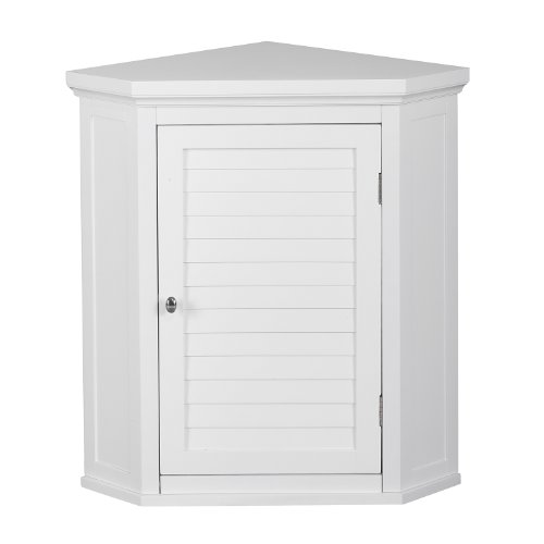 Elegant Home Fashions Adriana Corner Wall Cabinet with...