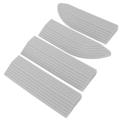 Healeved Djustable Ramps for Home Robot Self-Adhesive Threshold Ramp Mat for Sweepers 2 Pack Black