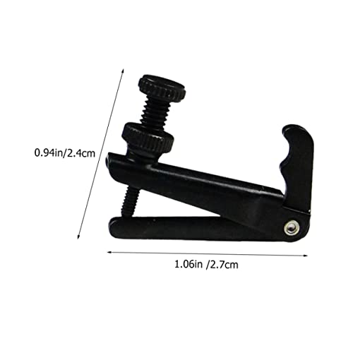 Vaguelly Violinen Feinstimmer Aus Messing 3/4-4/4 Violine Saitenversteller Praktisches Einstellwerkzeug in Schwarz Für Geigenanfänger