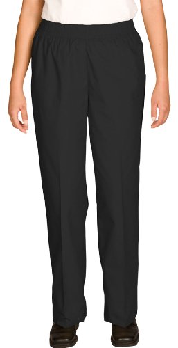 Ed Garments Elastic Waistband Housekeeping Pant, Black, Medium
