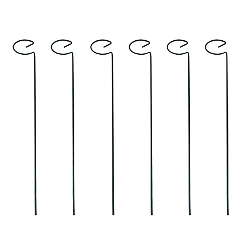 Plant Support Stakes ValueHall 6 Pack Steel Garden Single Stem Support Stake 15.5 Inch Plant Cage Support Ring Metal Single Stem Plant Support for Amaryllis Orchid Lily Rose Tomatoes Peony V7J06