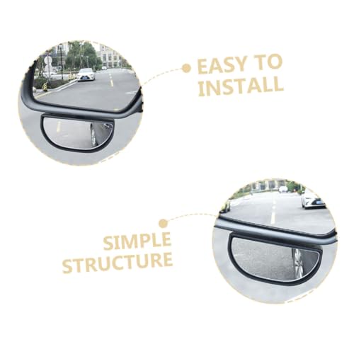 Espejo retrovisor ajustable de coche: espejo lateral de visión clara, pack de 2 2