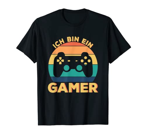 Classic retro gamer gamer gamer controller console gaming nerd t-shirt