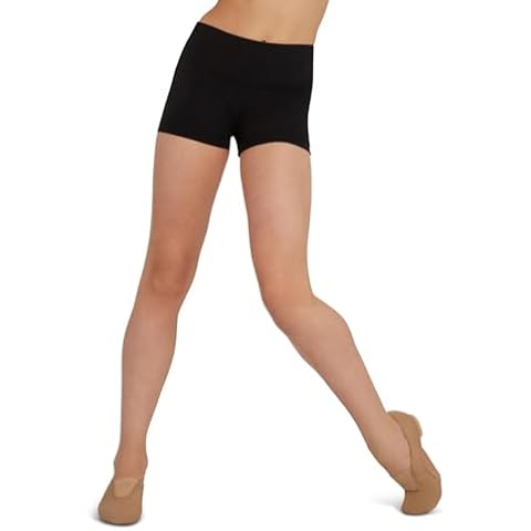 Capezio Girls' Black Basic Gusset Shorts Cover