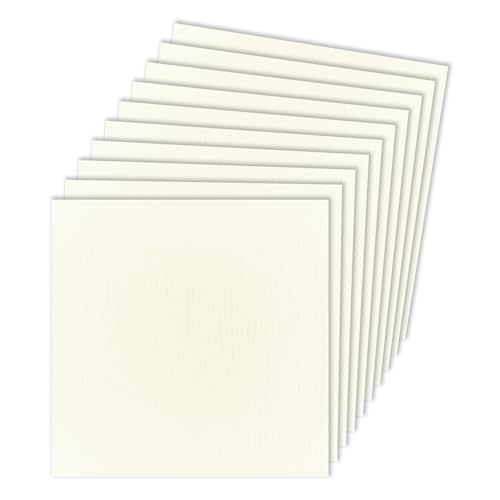 Papier cartonné classique texturé 30,5 x 30,5 cm 216 g/m² blanc ivoire 25 feuilles