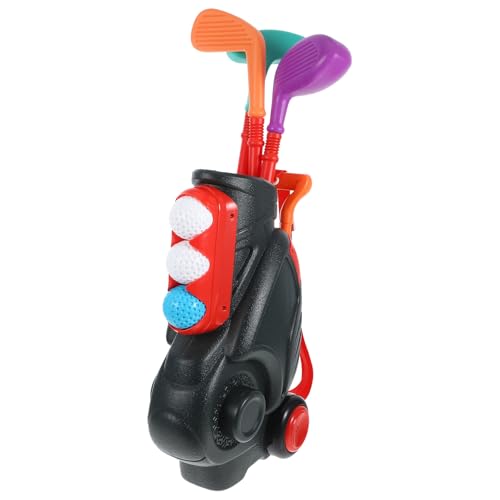 BESPORTBLE Golf Set with Plastic Clubs and Balls for Indoor Outdoor Play Enhances Hand-Eye Coordination and Upper Limb Development Portable Sports Kit for Boys