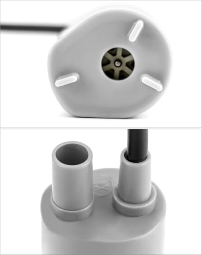 QWORK 12V Tauchwasserpumpe 840L/H 5 Maximale Wasserhöhe Mikromotor Wasserpumpe für Wohnmobil Teich Aquarium Brunnen