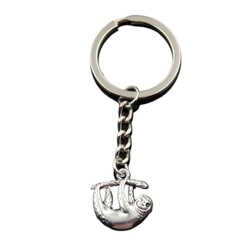 Pendentif paresseux couleur argent pour personnaliser vos clés de voiture