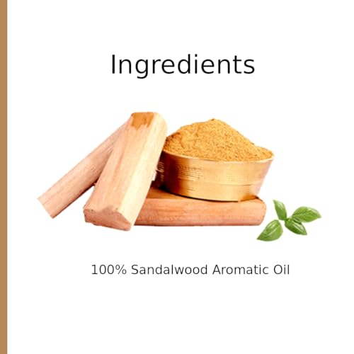 Image of TBN 100% Pure and Natural Sandalwood Essential Oil For Skin and Bathing | Used in Diffusers, Soap Making, Fragrance, Spiritual Rituals - 15ML