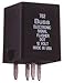 BUSSMANN NO.762-12.6 Amp Heavy-Duty Electronic Flasher With Four Terminals; Flashes 3-6 Bulbs- 12Vdc- (Pack of 1)