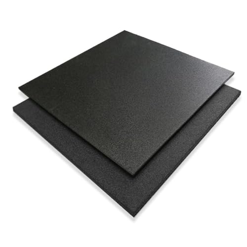 Pavimentos Arquiservi - Suelo de Gimnasio - 100x100x2 cm - Pack de 2 Losetas de Caucho 100% Reciclado - Color Negro - Protección contra Golpes y Reducción de Ruido - Instalaciones Deportivas
