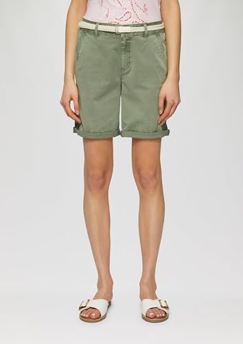 s.Oliver Shorts mit geflochtenem Gürtel und Garment Dye