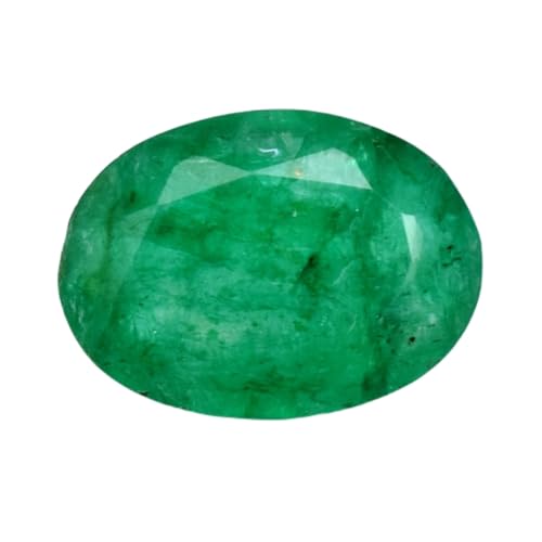 Émeraude naturelle ovale 13,85 mm pierre précieuse en vrac pour bague et création de bijoux