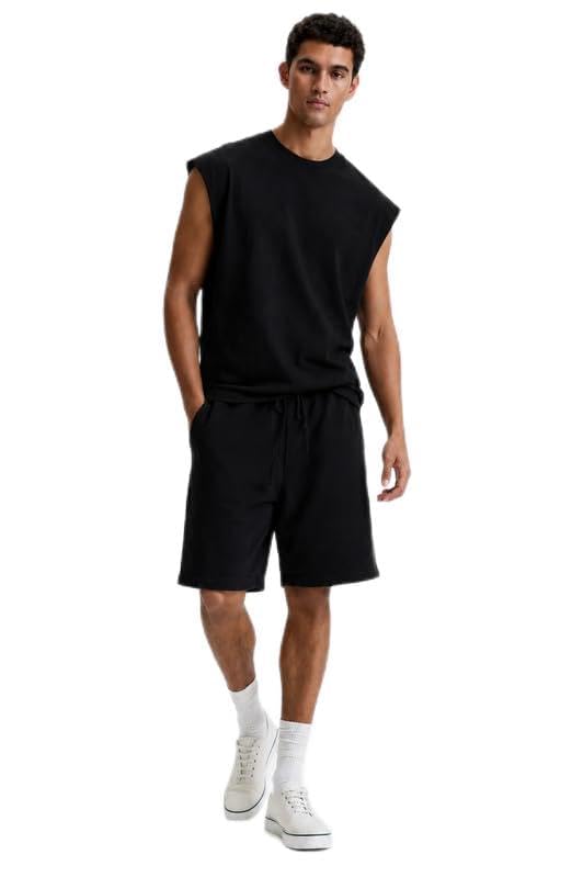 Men's Tank Top Black | Sleeveless Gym Muscle Tee for Workout, Sports & Casual Wear | Breathable Cotton Blend Summer Vest | Sizes S to 3XL-image-37