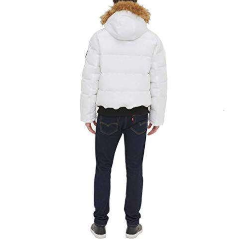 Image of Tommy Hilfiger Men's Arctic Cloth Quilted Snorkel Bomber Jacket (Standard and Big & Tall)