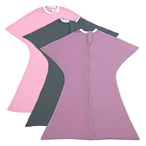 Sleepingbaby Zipadee-Zip Transition Swaddle - Baby Sleep Sack With Zipper Convenience - Roomy Baby Wearable Blanket For Easy Diaper Changes - Classicgirl, Medium (6-12 Month) - 3 Pack #TOP9