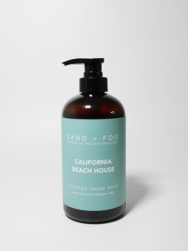 Sand + Fog California Beach House- Scented Liquid Hand Soap - Moisturizing Hand Soap - Made with Aloe - Paraben Free - 20 oz