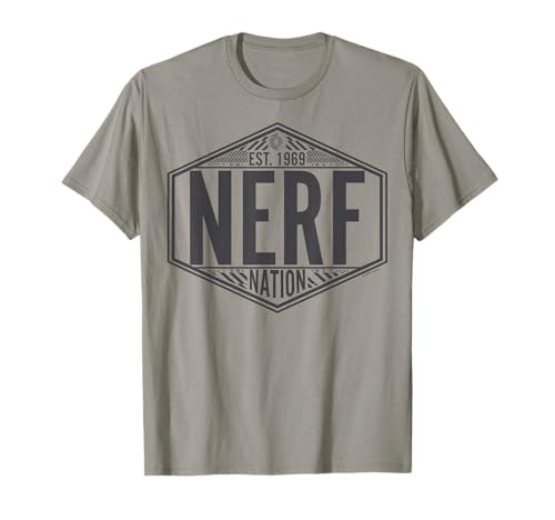 Nerf Nation Est 1969 Neon Badge Logo V2 T-Shirt