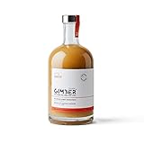 Gimber Brut N2 Biologisches Ingwerkonzentrat 700ml l Neue Rezeptur l Weniger Zucker l Alkoholfreies Bio-Getränk aus Ingwer, Yuzu Frucht und Zitronenthymian | BRUT das neue Bio-Ingwer-Konzentrat