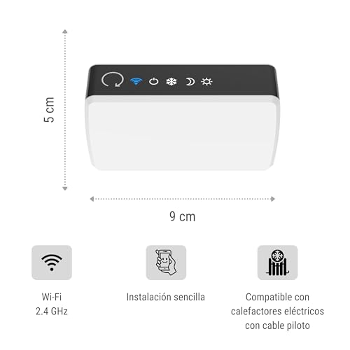 Miniatura 8 de Konyks Ecosy, Control Wi-Fi Para Calentadores Eléctricos, Compatible Con Alexa Y Google Home, Cable Piloto De 6 Órdenes, Iluminación Según La Modalidad, Automatizaciones Fáciles