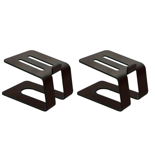 Soportes de escritorio para estanterías de metal resistente color negro