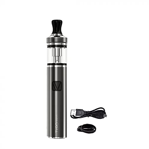 VAPTIO Tyro Nano Kit Cigarette électronique 900mAh 30W Kit de démarrage Vape Pen tout-en-un, Sans e liquide sans nicotine (Gris)