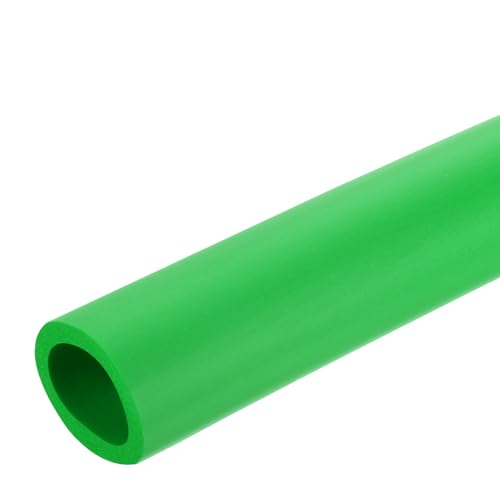 Image of uxcell Foam Tubing for Handle Grip Support,25mm(1 inch) ID 35mm(1 3 /8 inch) OD 0.3 Meter /1ft Length Green