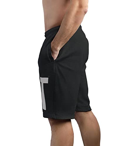 hotfits Men's Cotton Gym Shorts – Regular Fit Workout Shorts for Training, Fitness, Running & Bodybuilding | Comfortable Breathable Athletic Shorts with Pockets