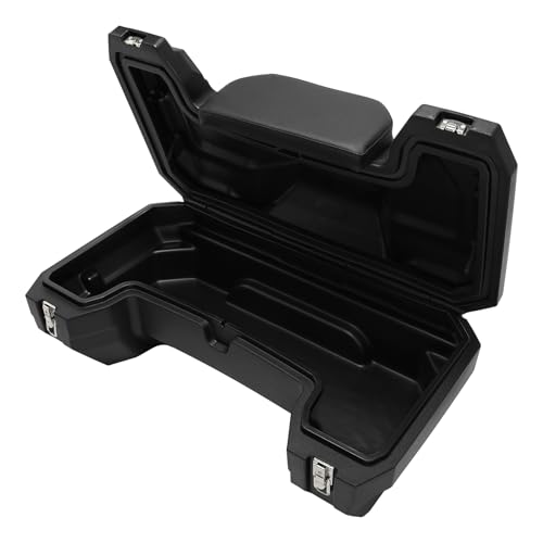 TCT-MOTORPARTS 82L Black Motorcycle ATV Rear Seat Cargo