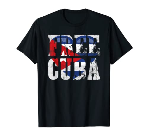 Cuba Heart Cubano - Diseño de Bandera de Cuba Vintage Camiseta