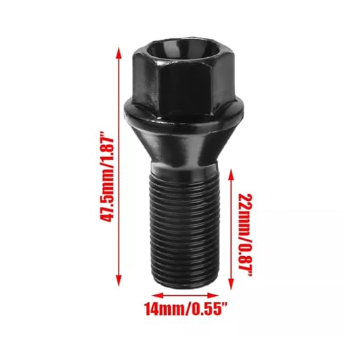Pernos de rueda OEM 36136890324 con acabado negro de alta resistencia 2