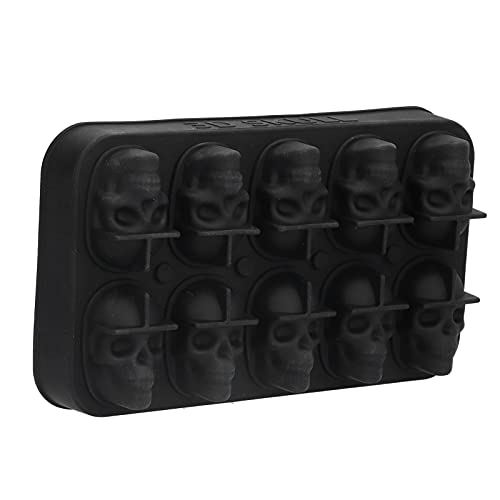 Molde de cubitos de hielo con forma de calavera miniatura 6