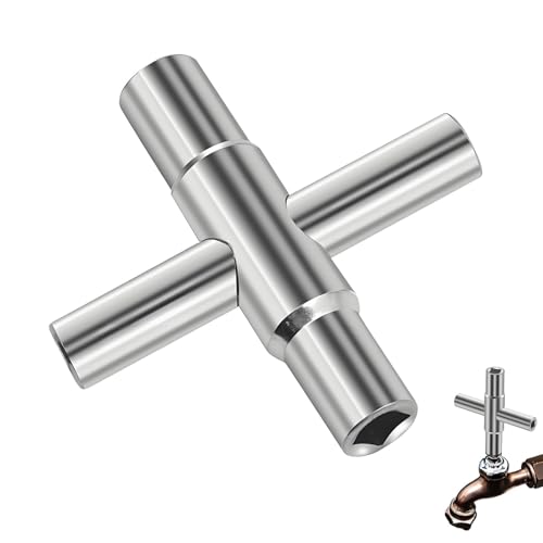 1 Clé à Douille Carrée, Cle Carre, Dimensions Intérieures 6,5 mm/7 mm/8 mm/9 mm, Clé Triangle Poubelle, Clé à Douille Carrée Intérieure, un Outil Pour La Décoration et l'Entretien Des Artisans