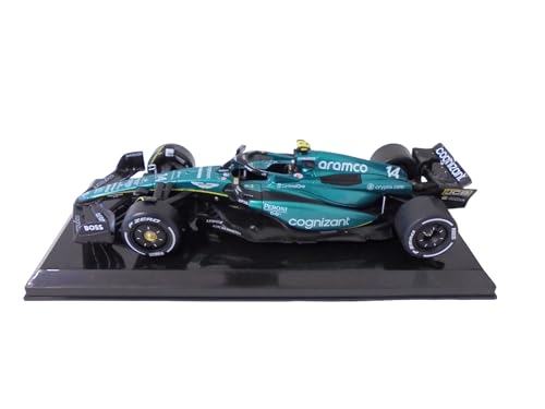 Carro a escala 1:24 Aston Martin AMR23 Fernando Alonso 2023 miniatura 5