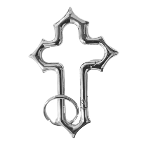 Zinc Alloy Crossed Keyring Decorative Charm Multi Functional Carabiner Style