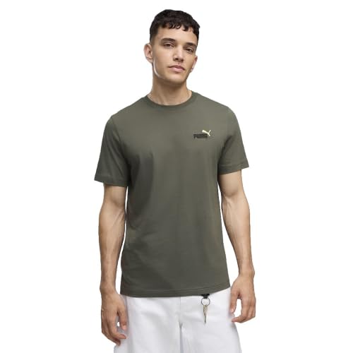 Image of PUMA Graphics 2 Color Small Nº1 Logo Short Sleeve T-Shirt L Green
