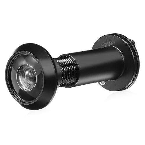 Mirilla digital de gran angular de acero inoxidable con cubierta de privacidad (1 unidad)