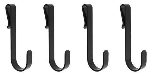 InterMETRO LHK23B Snap-On Hooks, Pack of 4