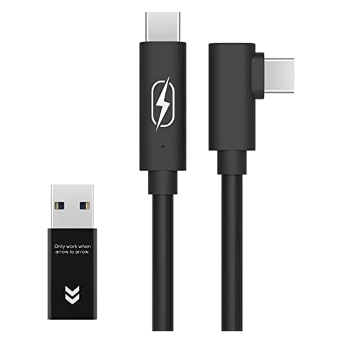 VR Link Cable for Meta Oculus Quest 2 / Quest Pro, 10FT (3M) Virtual Reality Headset Cord Access PC VR and Steam VR Games, USB 3.2 Gen 1 High Speed Data Transfer Brings You Smooth, HD VR experience Cover
