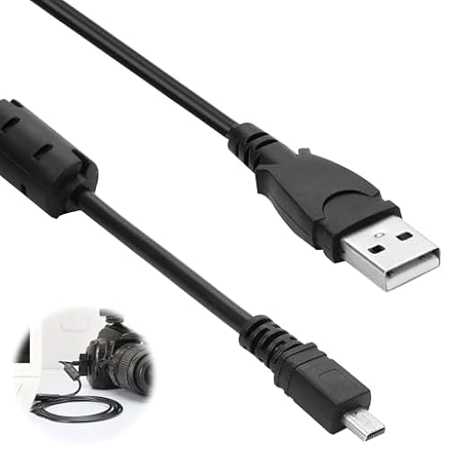 Hemlosk Cable cargador mini USB para cámara de tablero compatible con cámaras digitales Fuji Finepix Nikon seleccionadas para transferencia de imágenes y carga de batería en modelos seleccionados | Ya disponible en tu tienda friki favorita! En mundofriki.es!