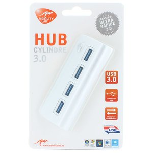 Mobility Lab Hub USB 4 Porte Grigio | Modello Ml305776 - 2