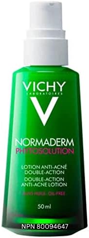 Vichy Normaderm PhytoAction Acne Control Salicylic Acid Moisturizer for Oily Skin, Moisturizing Face Acne Treatment with 2% Salicylic Acid & Hyaluronic Acid Face Lotion, Oil-Free Moisturizer