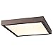 Access Lighting - HI Access 20075LEDD-BRZ/ACR Transitional LED Flush Mount from Ulko Exterior Collection in Bronze/Dark Finish, 7.00 inches