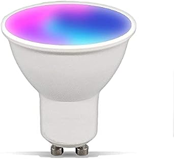 لمبة Zigbee GU10 الذكية RGBCW متوافقة مع Alexa والتطبيقات والتحكم الصوتي، مطلوب ZigBee Hub، 5 واط