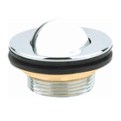 Image of KI Stainless Steel Waste Coupling Stopper with Brass Fittings (Full Thread) for Wash Basin - Durable and Leak-Proof Sink Drain Stopper (3-inch)