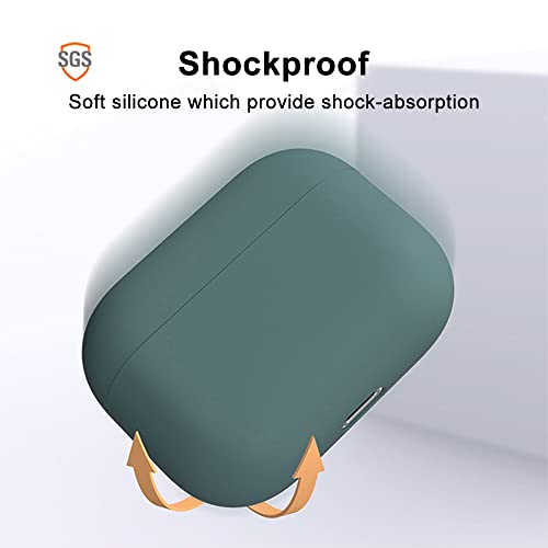 Viwind Silicone Case Cover for Airpods Pro with Carabiner,Protective Soft TPU Skin Case Waterproof Shockproof Cover [Front LED Visible] Compatible with Apple AirPods Pro(Sky Blue) by Viwind - Image 7