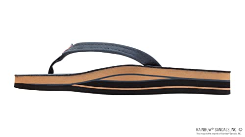 Image of Rainbow Sandals Women's Double Layer, Narrow Strap, Leather Sandals w /Arch