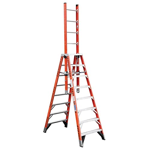 Werner 8-Foot Fiberglass Extension Trestle Ladder