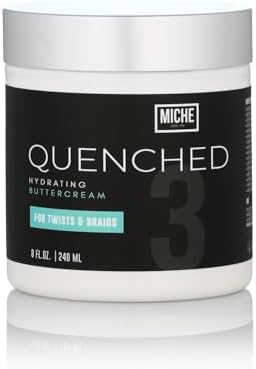 Miche Beauty Quenched Hydrating Buttercream – Hair Cream for Curly Hair, Wavy Hair, & Fine Hair – Frizz Control, Moisturizing Styling Cream, Hydrating Hair Cream, and Coconut Scented.