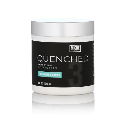 Miche Beauty Quenched Hydrating Buttercream Hair Cream for Curly Hair Wavy Hair & Fine Hair Frizz Control Moisturizing Styling Cream Hydrating Hair Cream and Coconut Scented.